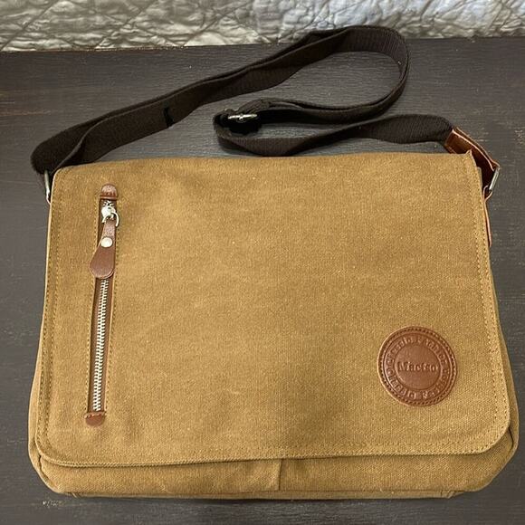 Mactso Coffee Vintage Canvas Bookbak/Messenger Bag - Picture 1 of 4
